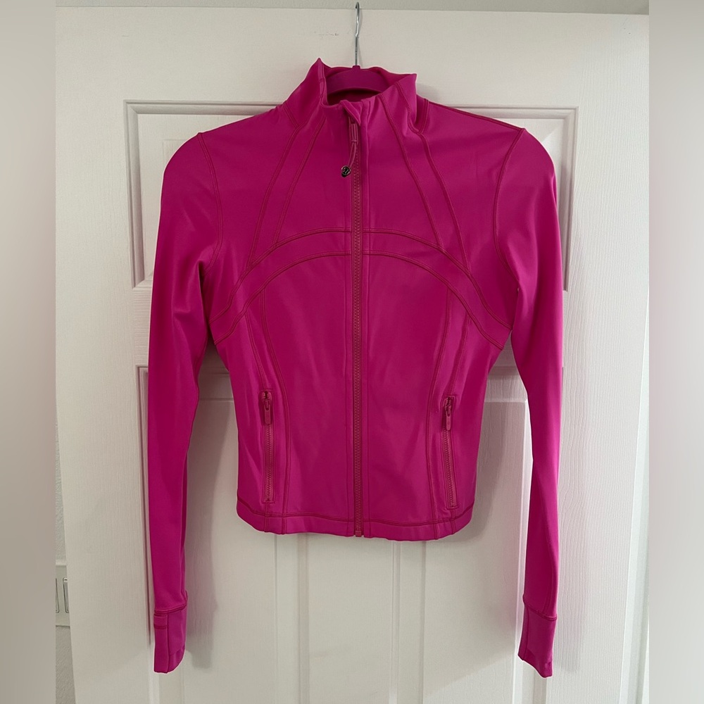 Pink lululemon align cropped jacket